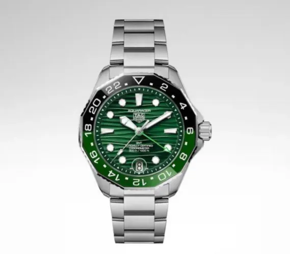 Relógio Masculino Automático Tag Heuer - Verde - 43mm - Safira - Prem AAA+