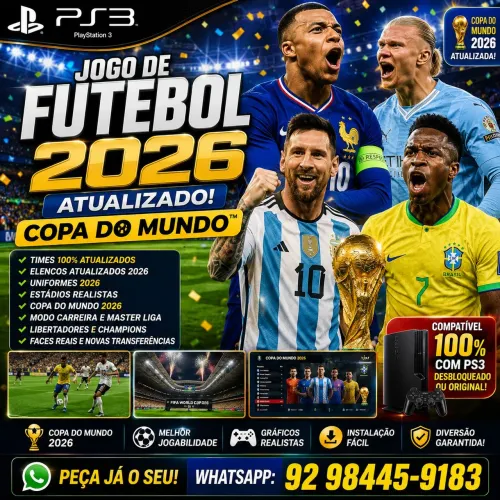 Futebol ps3 atualizado 