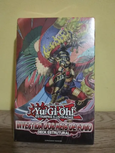 Yu-Gi-Oh deck investida dos reis de fogo lacrado 