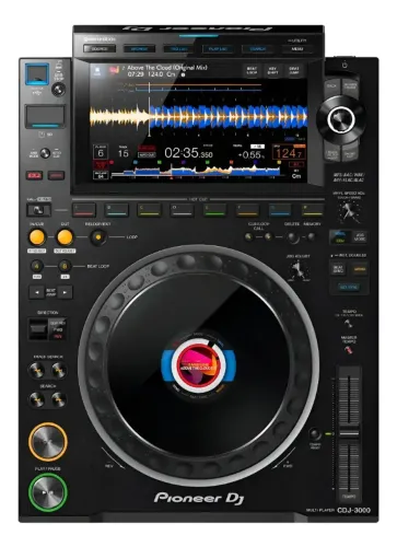 CDJ Pioneer CDJ-3000 Profissional, Com Tela Tátil e Bandeja, Black