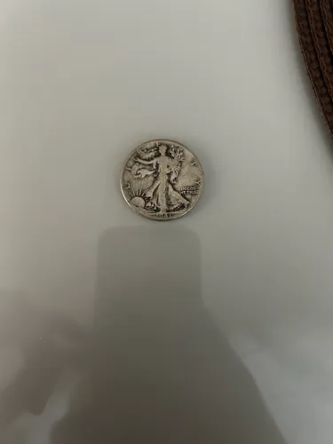 Moeda Meio Dólar ?Walking Liberty?