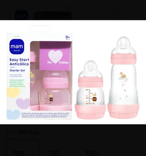 Vendo kit de mamadeira mam 120