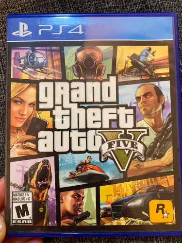 GTA V - Grand Theft Auto 5 PS4 Mídia Física Original + Mapa Los Santos