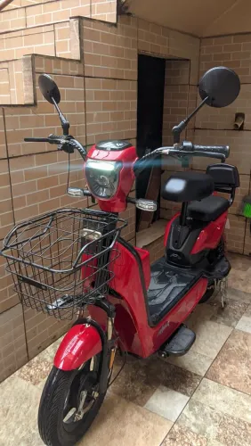 Bicicleta Elétrica 1.000W Primar Bike 07 Vei1007v Vermelha seminova