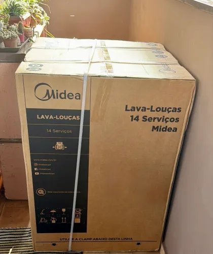 Lava Louças LACRADA Midea 14 Serviços 110v Preta