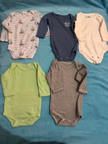 Kit 9 bodys bebê tamanho M