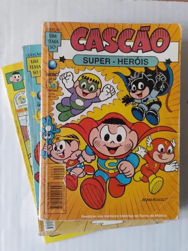 Gibis Cascão Super Heróis + Futebol Kit