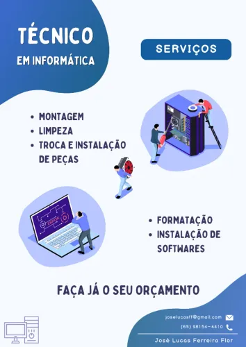 Manutenção de Computadores, Notebooks e Suporte Remoto
