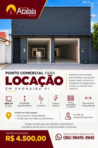 Galpão na Avenida Álvaro Mendes em Parnaíba