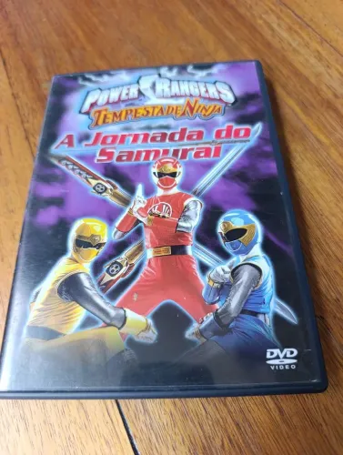 DVD POWER RANGERS TEMPESTADE DE NINJA A JORNADA DO SAMURAI RARIDADE!