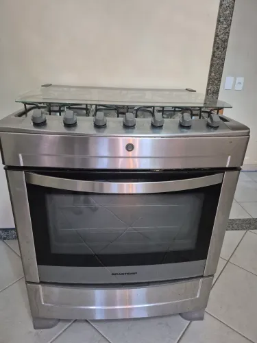 Fogao Inox 6 bocas Brastemp