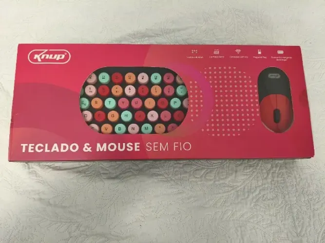 KnuP retro wireless keyboard + mouse combo