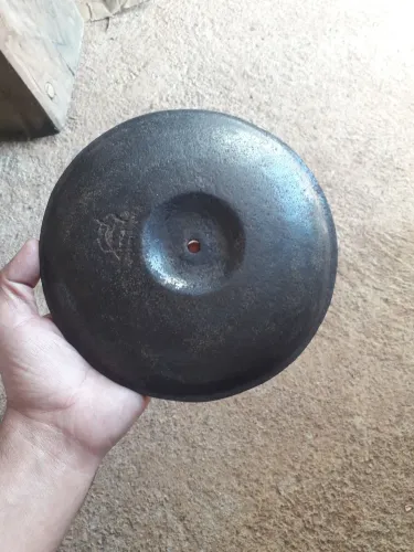 Tampa de panela de ferro antiga 20 cm