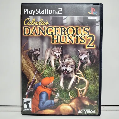 Jogo Cabela's Dangerous Hunts 2 PS2 Original Americano Completo Mídia Física Seminovo CIB