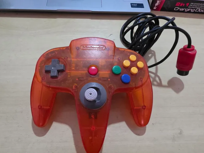 Controle Para N64 Nintendo 64 edição sabores Tangerina Original