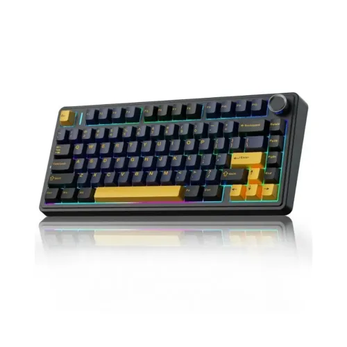 Teclado Mecânico Aula F75 Preto - Novo, Lacrado