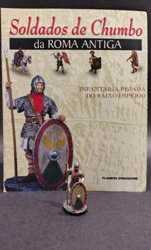 Miniatura Infantaria Pesada Baixo Imperio Chumbo Roma DeAgostini Com Fasciculo Edicao 30