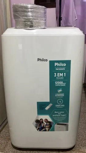 Ar-Condicionado Portátil Philco PAC12000 12.000 BTUs 3 em 1 - Excelente Estado