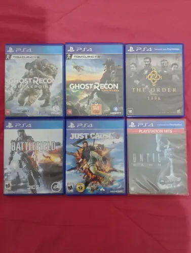 Jogos de PlayStation PS4 muito conservados