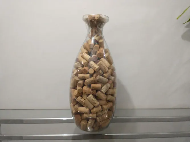 Vaso de vidro Milão C/57cm.