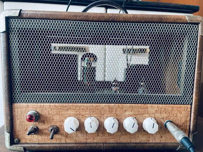Amplificador Valvulado para guitarra gato preto viralata 
