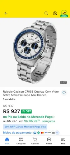 Relógio cadisen todo em aço multifuncional