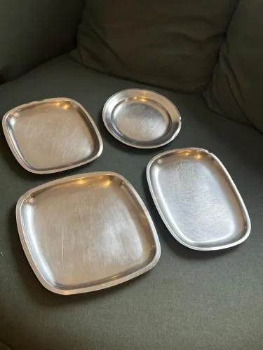 Travessas inox p/a servir