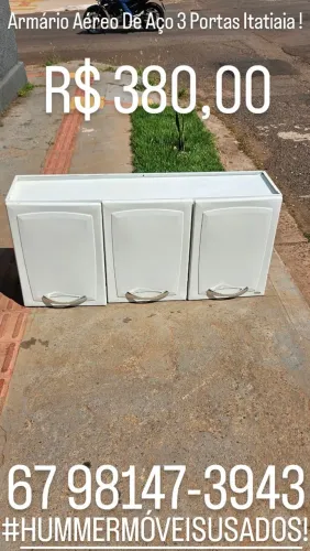 Vende - Se Armário Aéreo De Aço 3 Portas Itatiaia !