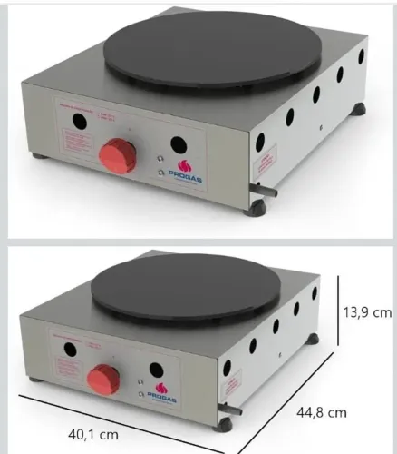 Máquina de fazer crepe suíço