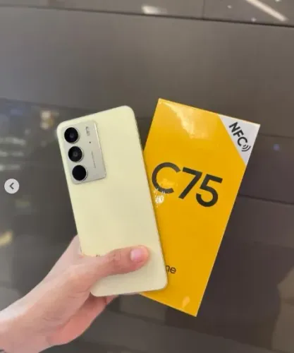 Celular C75 Xiaomi Realme 256Gb Resistente Agua Mergulho Dourado Impecável Completo Barato