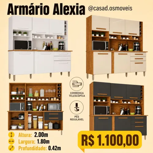 Armário de cozinha Alexia