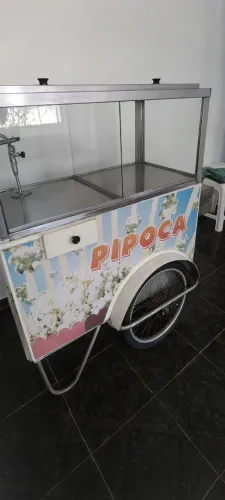 Carrinho de pipoca completo 