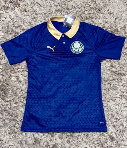 CAMISETA GOLA PALMEIRAS - PUMA - AZUL TEMPORADA 24/25 - COMISSÃO TÉCNICA