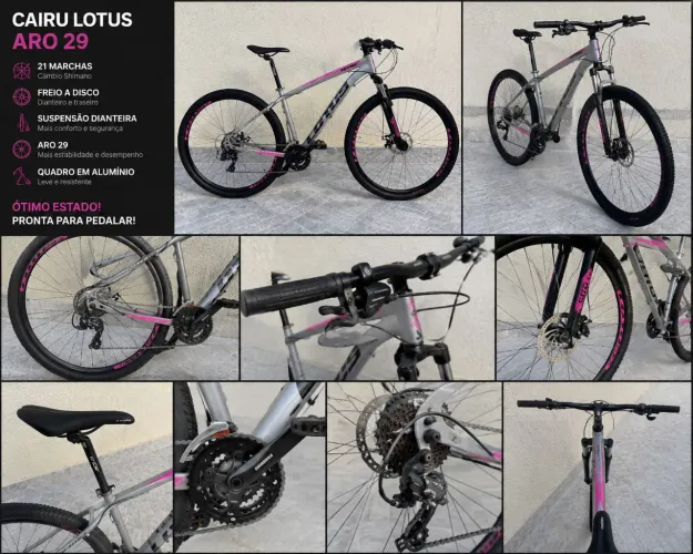 Bicicleta Aro 29 Lotus (Praticamente Nova - Com Nota Fiscal) - Passo Cartão