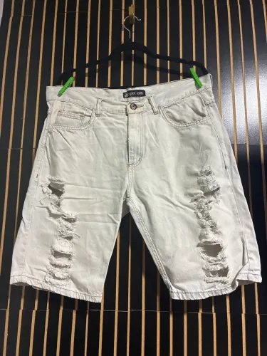 Bermuda jeans john john branca tamanho 48