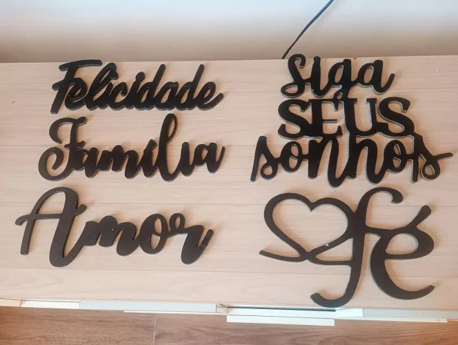Decoração Letras Família