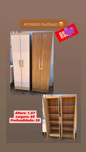 Mega oferta do Dia, Armário Multiuso com pés e chaves 