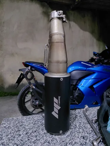 Escapamento Esportivo HP Racing - Ninja 400 / Z400/ninja 300/ninja 250r(Ponteira HP Pro)