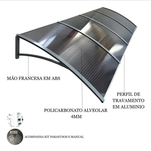Toldo Policarbonato 2.90x70 cm