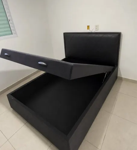 Cama box de casal baú (sem colchão)