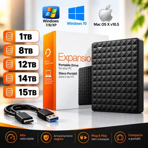 HD externo para armazenamento