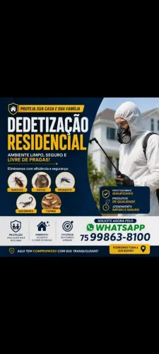Dedetizador em feira