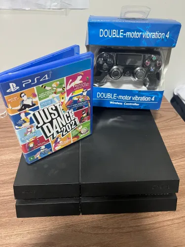 PS4 Fat 500GB Controle novo e Jogos