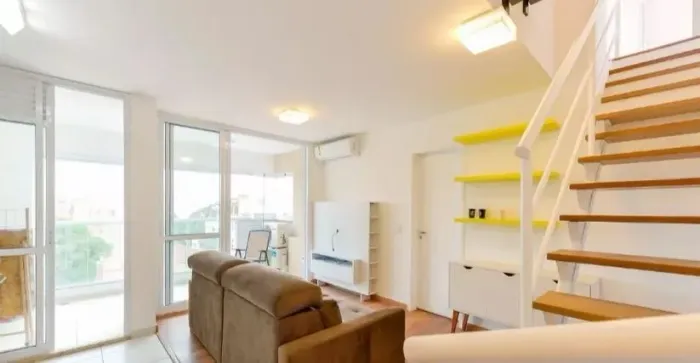 Apartamento Duplex Mobiliado para Locação em Pinheiros com 88m² 1 Suíte, 2 Vagas de Garage