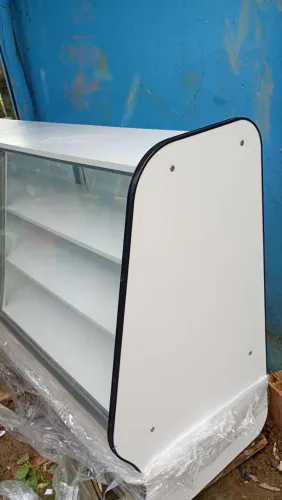 Vitrine de vidro balcão.