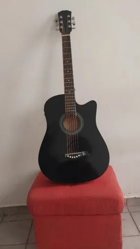 Violão Elétrico + Capa + Acessórios em perfeito estado