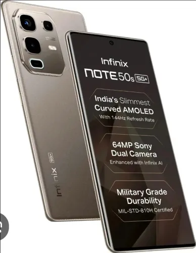 Infinix note 50s, seminovo, com todos acessórios. 