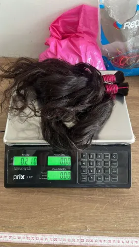 Mega hair de cabelo humano indiano ondulado