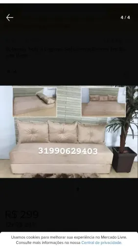 Sofá cama Elisa / disponível em estoque!!!