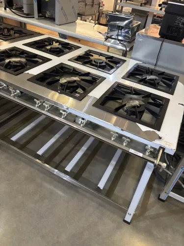 Fogão industrial inox 6 queimadores 